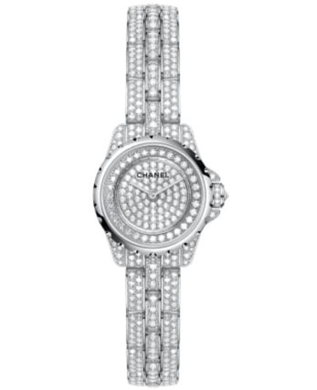 Chanel J12 Jewelry White Gold Diamond Set Dial and Strap Women’s Watch