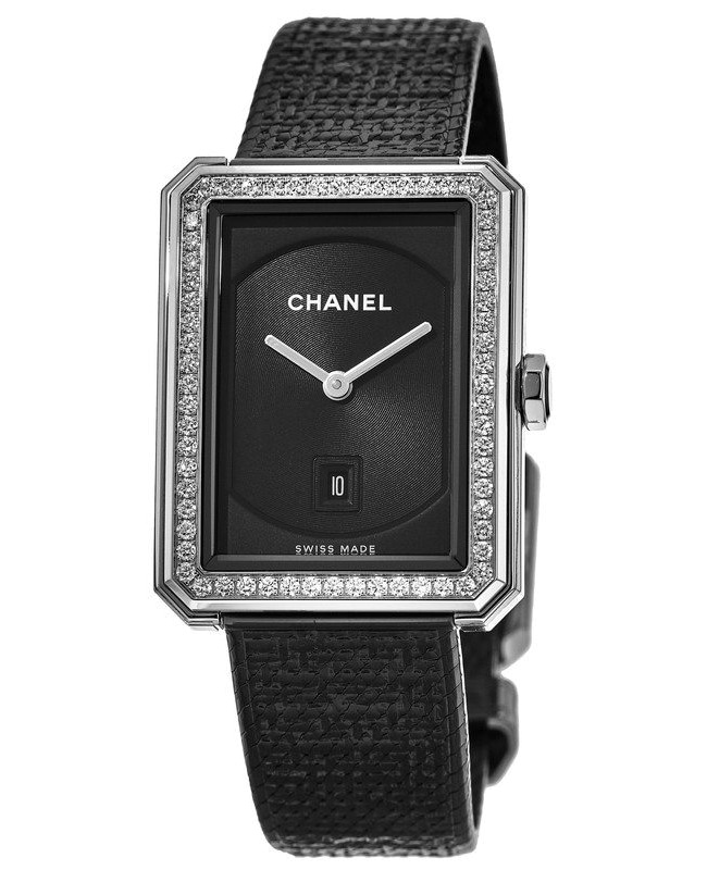 Chanel Boy-Friend Tweed With Diamonds Women’s Watch