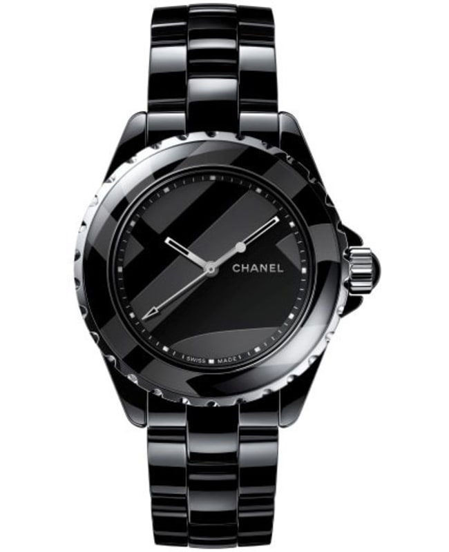 Chanel Ladies J12 Automatic Black Ceramic 38mm Black Arabic Numeral Dial Watch Reference #: H5697