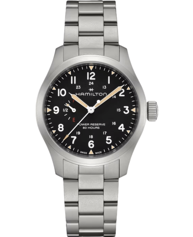 Hamilton Khaki 時計 中型 ブラック/シルバー h69509130_1757697583.jpg