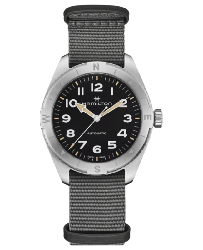 Hamilton Khaki Field Expedition Auto Black Dial Fabric Strap Men's Watch H70315930