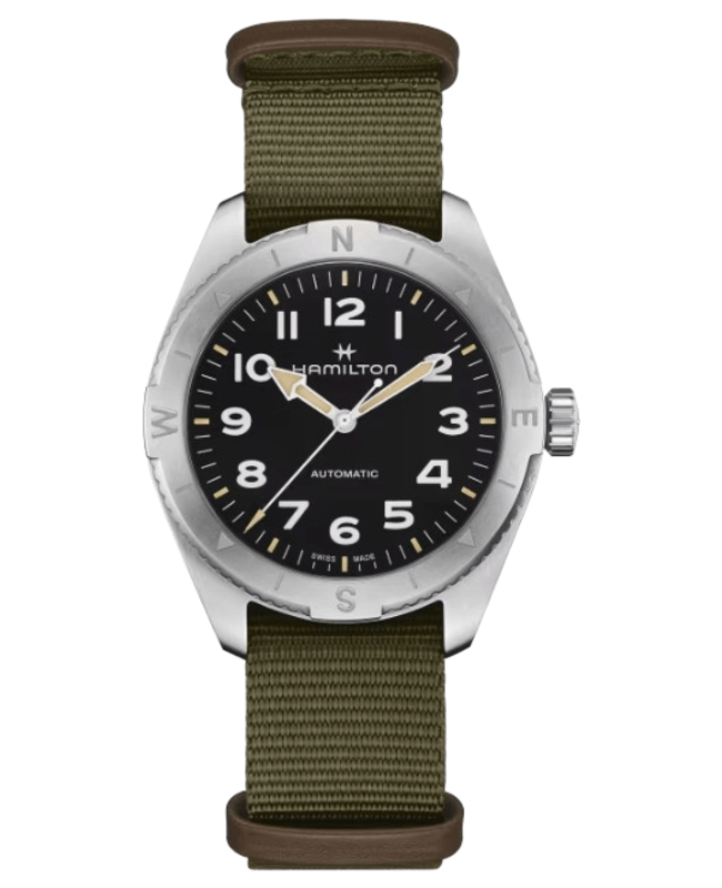 Hamilton Khaki Field Expedition Auto Black Dial Fabric Strap Men's Watch H70315931