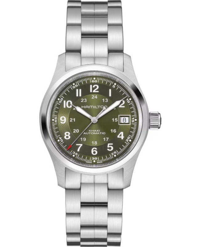 Hamilton Khaki Field Auto 38MM Green Dial Stainless Steel Men's Watch H70455160