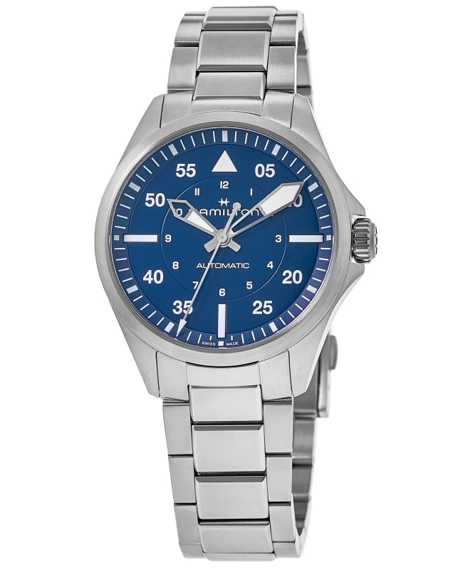 Hamilton Khaki Aviation Pilot Auto 39mm Blue Dial Steel Men's Watch H76305140