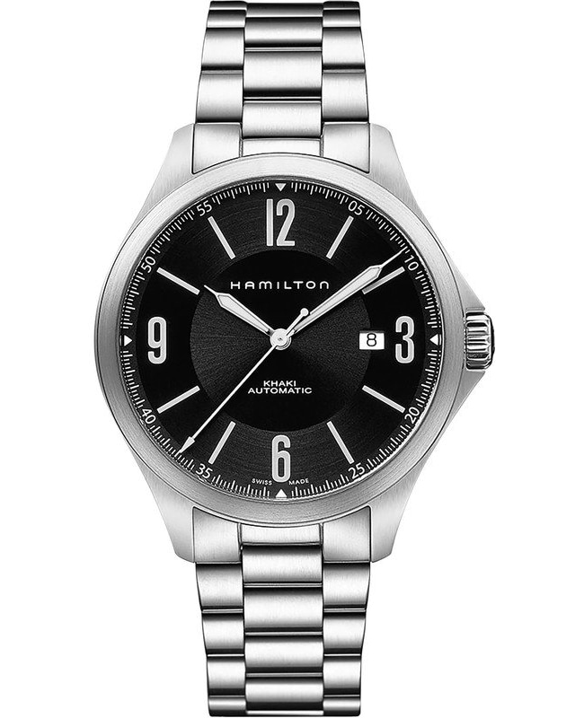 Hamilton Khaki Aviation Auto Black Dial Stainless Steel Men's Watch H76665135