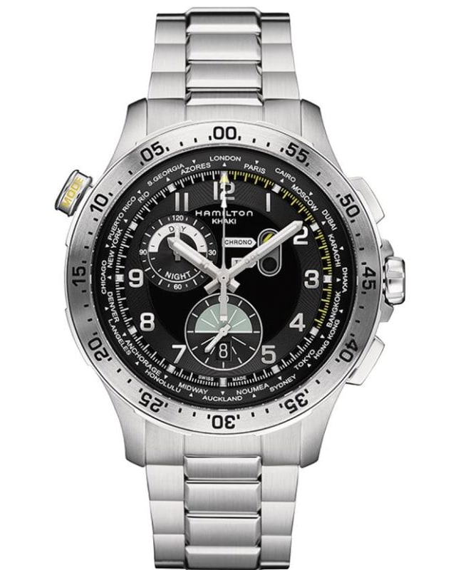 Hamilton Khaki Aviation Worldtimer Chrono Quartz Men’s Watch