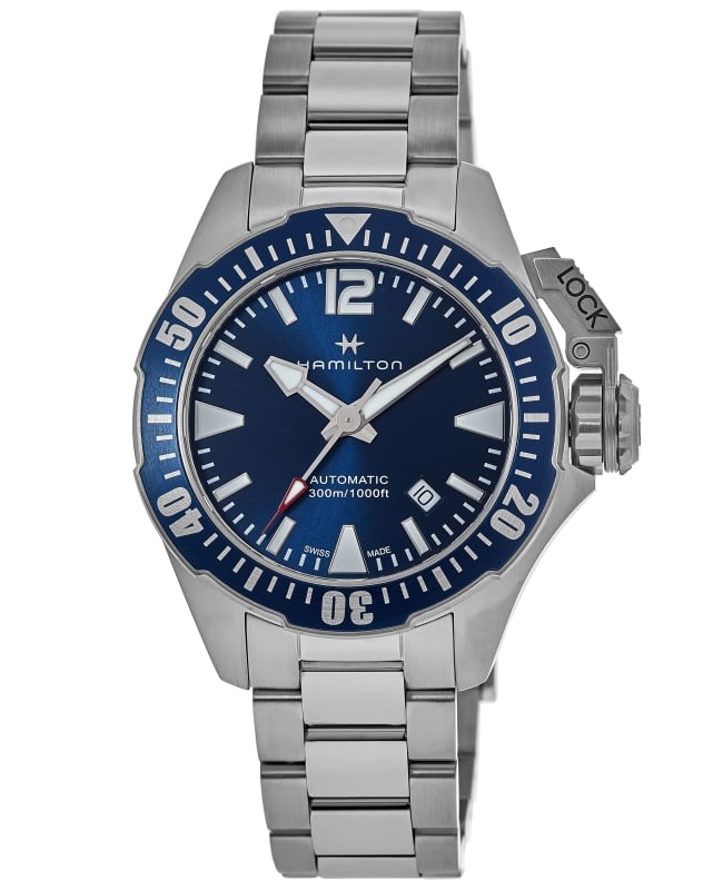 Hamilton Khaki Navy Frogman Automatic Blue Dial Men’s Watch