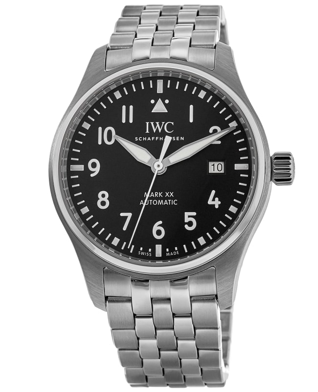 IWC Pilot's Mark XX Black Dial Steel Men's Watch IW328202