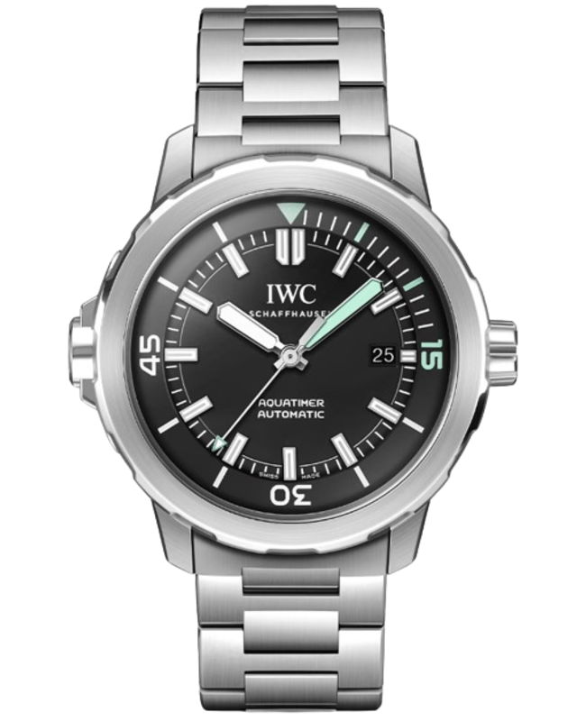 IWC Aquatimer Automatic Black Dial Steel Men's Watch IW328803