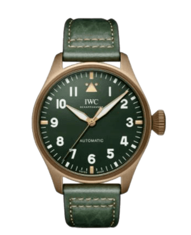 IWC Pilot's Big Pilot Spitfire Green Dial Leather Strap Men's Watch IW329702