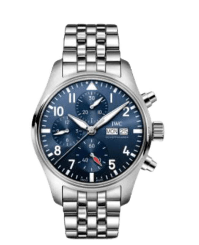 IWC Pilot's Chronograph Blue Dial Steel Men's Watch IW388102