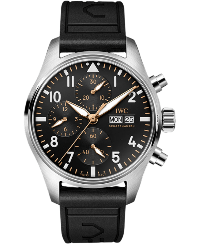 IWC Pilot's Chronograph 41 APXGP Limited Edition Black Dial Rubber Strap Men's Watch IW388116