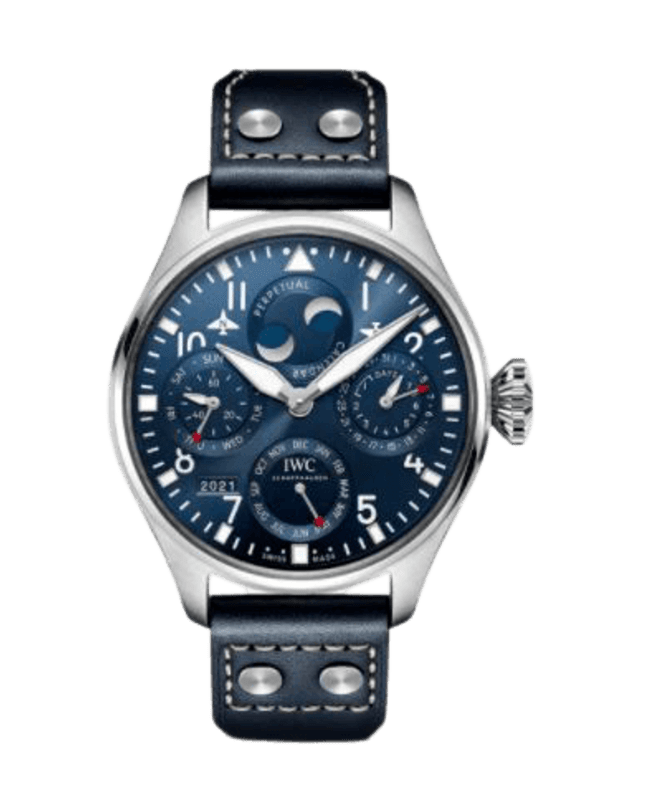 IWC Pilot’s Big Pilot Blue Dial Leather Strap Men’s Watch