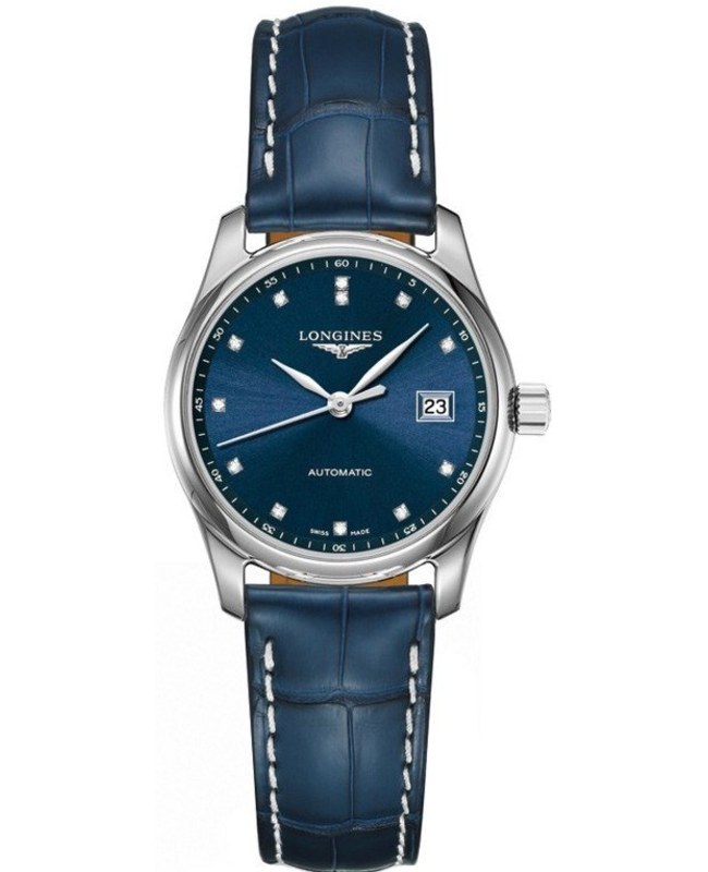 Longines Master Collection Automatic 29mm Blue Dial Blue Leather Strap Women’s Watch