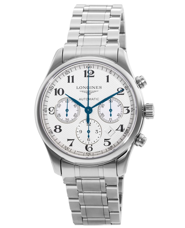Longines Master Collection Automatic 42mm Chronograph Silver Dial Stainless Steel Men's Watch L2.759.4.78.6