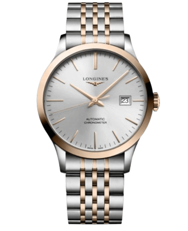 Longines Record Silver Dial Steel Men’s Watch