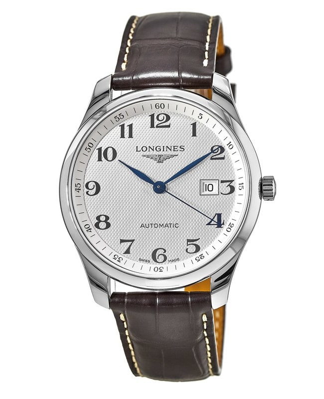 Longines Master Collection Automatic 42mm Silver Dial Brown Leather Men's Watch L2.893.4.78.3