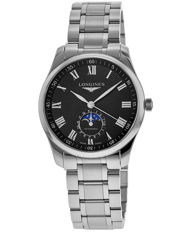 Longines Master Collection Moonphase Automatic Black Dial Stainless Steel Men's Watch L2.909.4.51.6