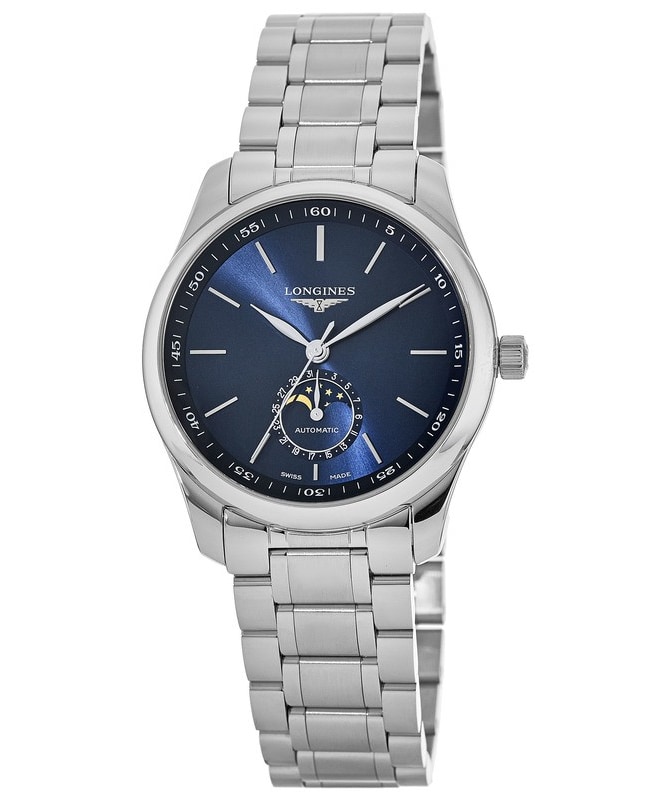 Longines Master Collection Blue Dial Moon Phase Stainless Steel Men’s Watch