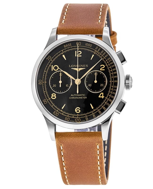 Longines Record Chronometer Men's Watch L2.921.4.56.2 | WatchMaxx