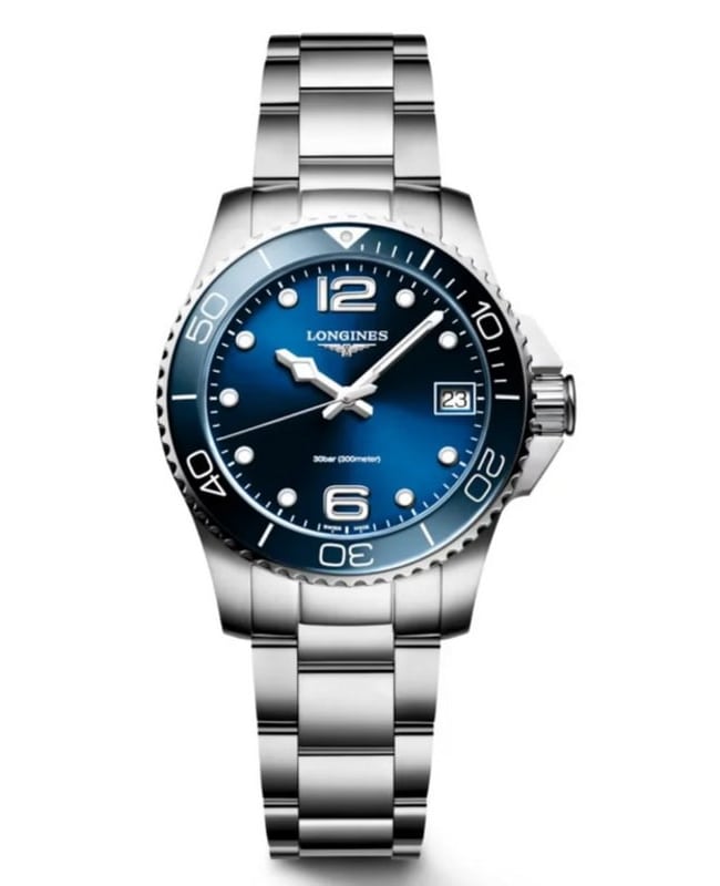 Longines HydroConquest Quartz Blue Dial Stainless Steel Women's Watch L3.370.4.96.6