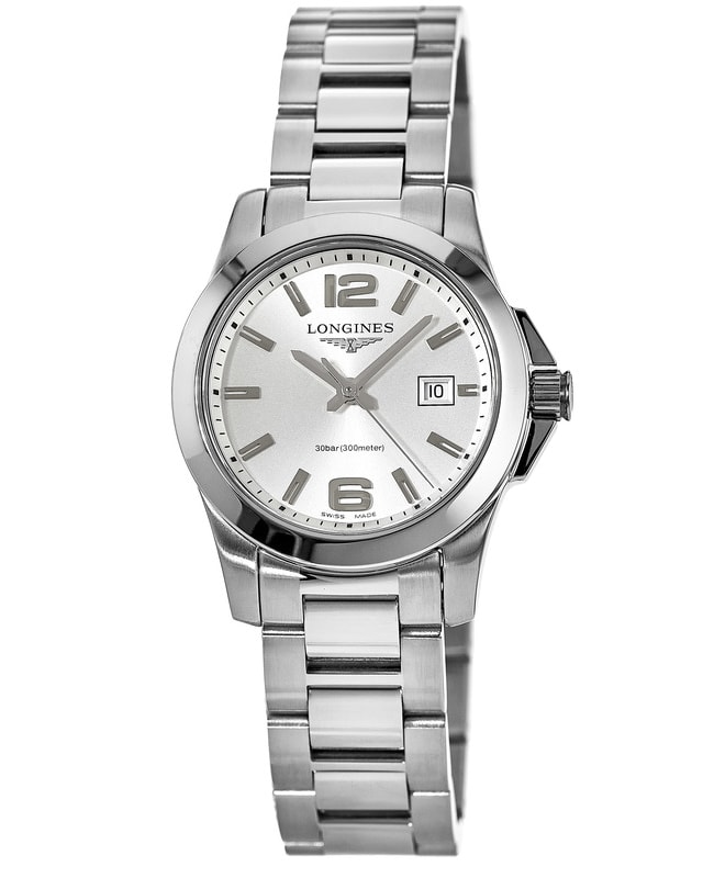 Longines Conquest Quartz Silver Dial Women’s Watch