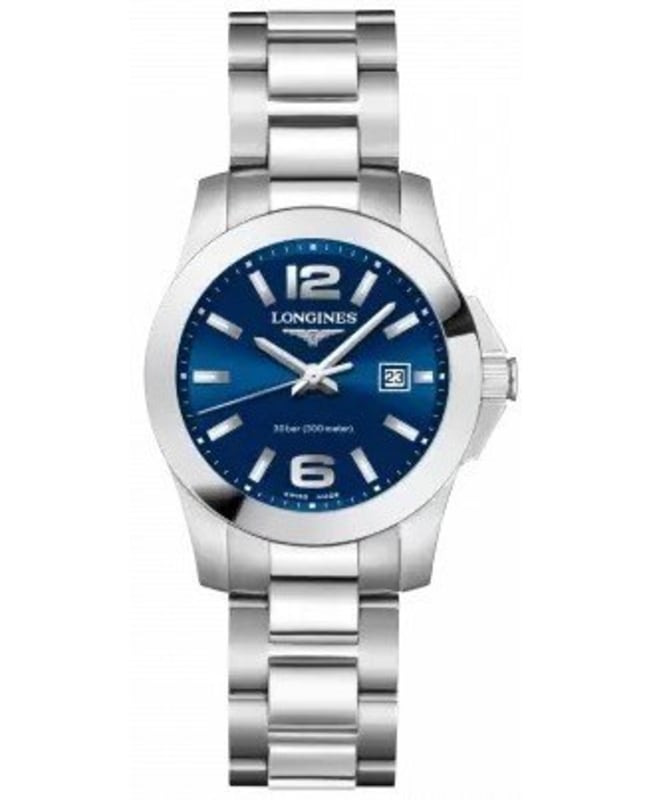 Longines Conquest Quartz Blue Dial Steel Women’s Watch