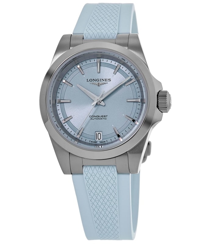 New Longines Conquest Automatic 34mm Blue Dial Womens Watch L3.430.4.92.9