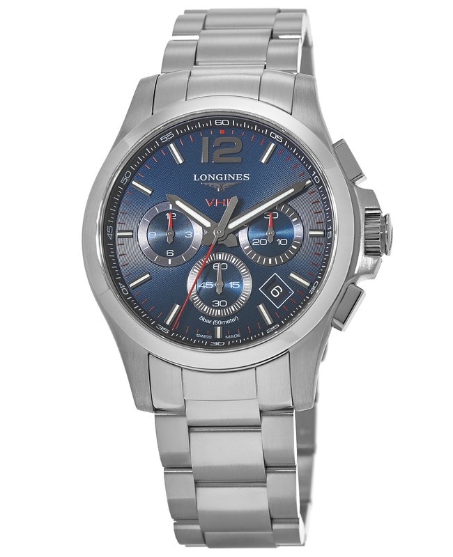 Longines Conquest V.H.P. Stainless Steel Blue Dial Men’s Watch