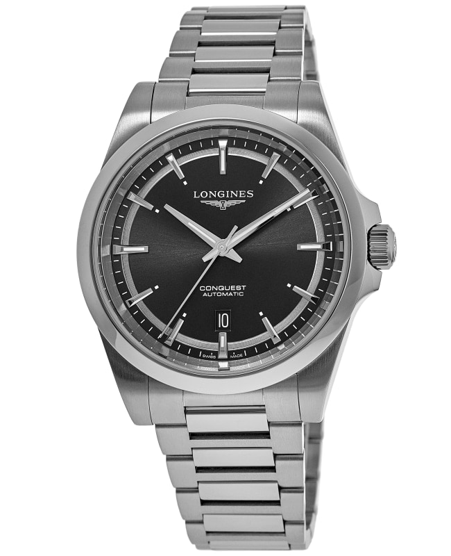 Longines Conquest Automatic Black Dial Stainless Steel Men's Watch L3.720.4.52.6