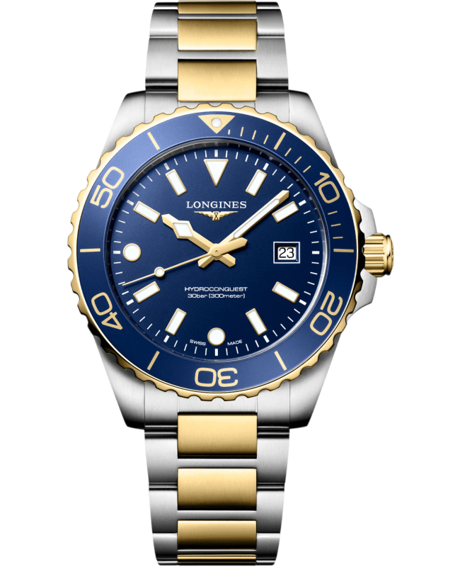 Longines HydroConquest Quartz Blue Dial Two-Tone Stainless Steel Men's Watch L3.769.3.96.7
