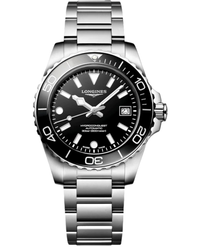 Longines HydroConquest Automatic Black Dial Stainless Steel Men's Watch L3.779.4.56.6