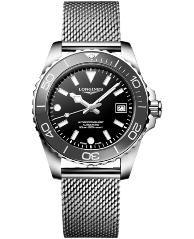 Longines HydroConquest Automatic Black Dial Stainless Steel Men's Watch L3.779.4.70.6