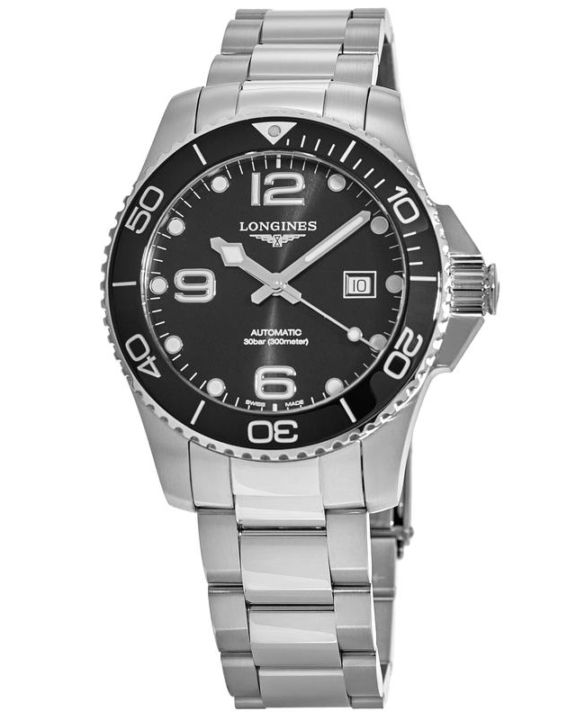 Longines HydroConquest Automatic Black Dial Ceramic Bezel Steel Men’s Watch