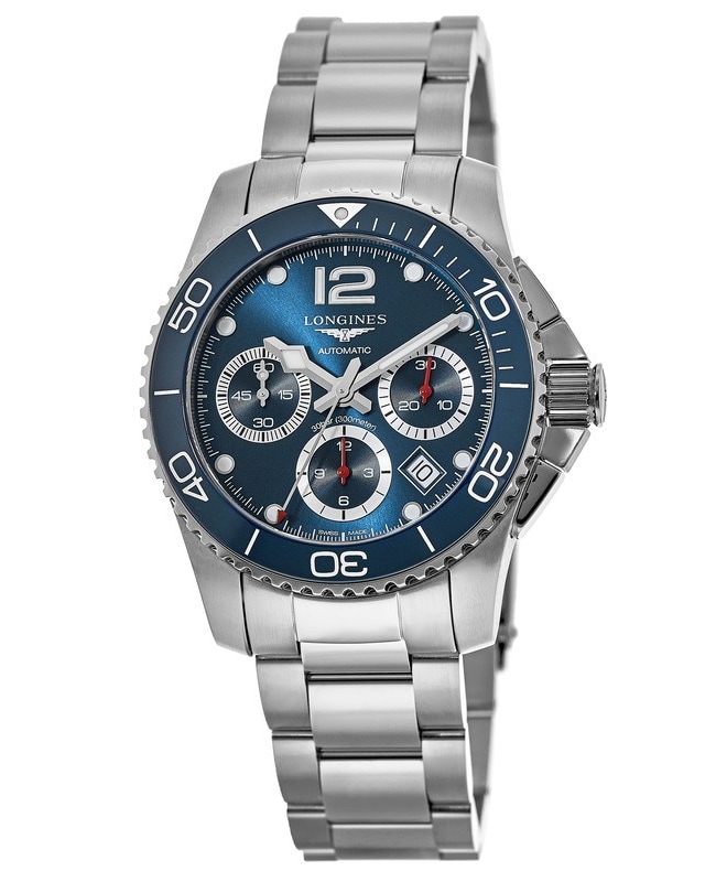 Longines HydroConquest Automatic Chronograph Blue Dial Stainless Steel and Ceramic Men’s Watch