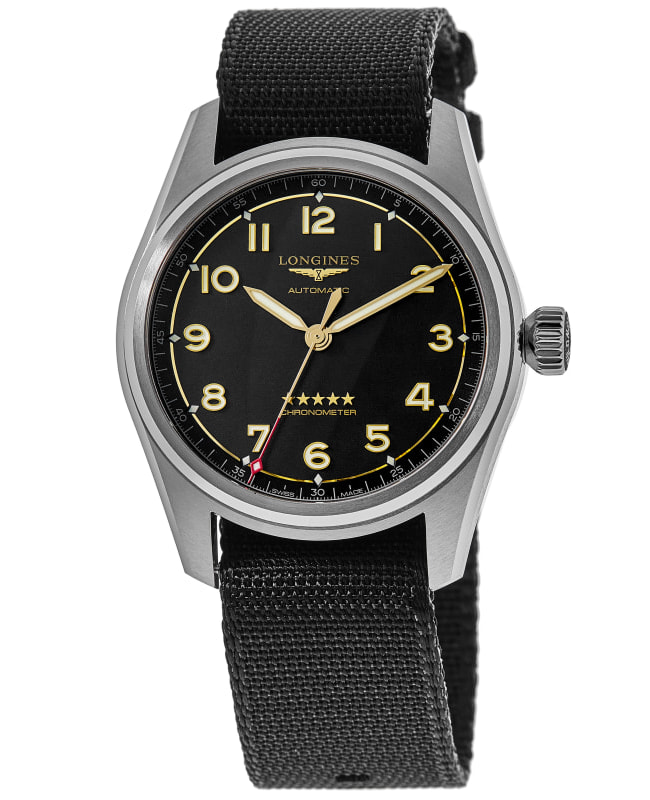 Longines Spirit Automatic Grey Dial Fabric Strap Men's Watch L3.810.1.53.2
