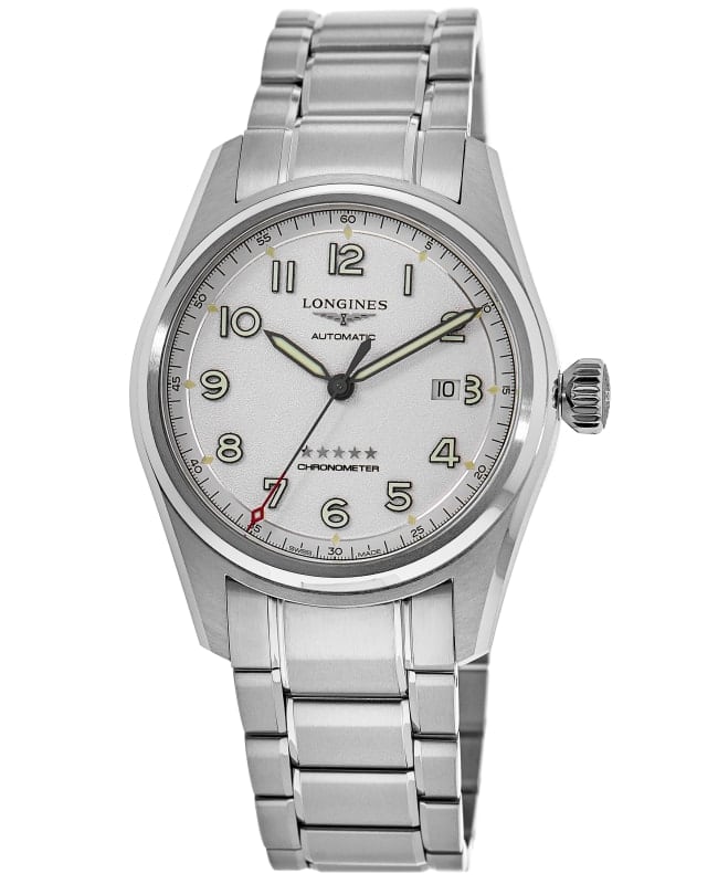 Longines Spirit Automatic Ivory Dial Stainless Steel Men's Watch L3.811.4.73.6