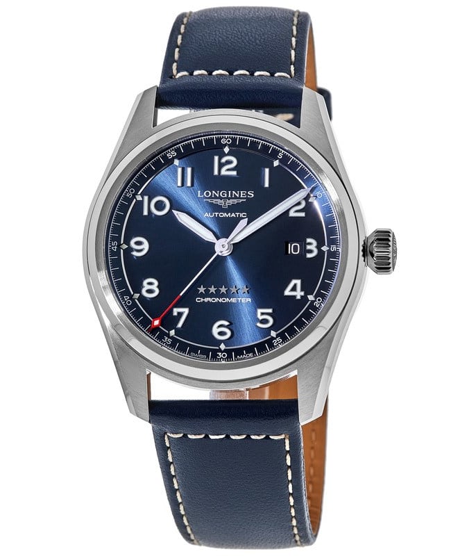 Longines Spirit Blue Dial Leather Strap Men’s Watch