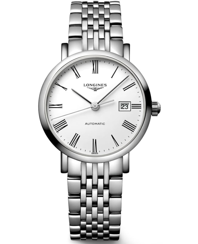 Longines Elegant Collection Automatic Automatic White Dial Stainless Steel Women's Watch L4.310.4.11.6