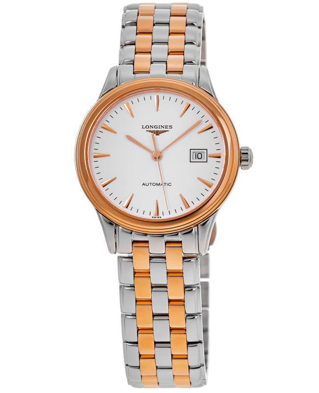 Longines Flagship Automatic White Dial Two-Tone Stainless Steel Women's Watch L4.374.3.92.7