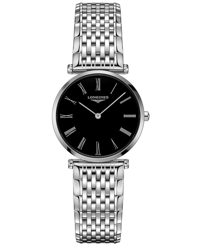 Longines La Grande Classique Quartz Black Dial Stainless Steel Women's Watch L4.512.4.51.C