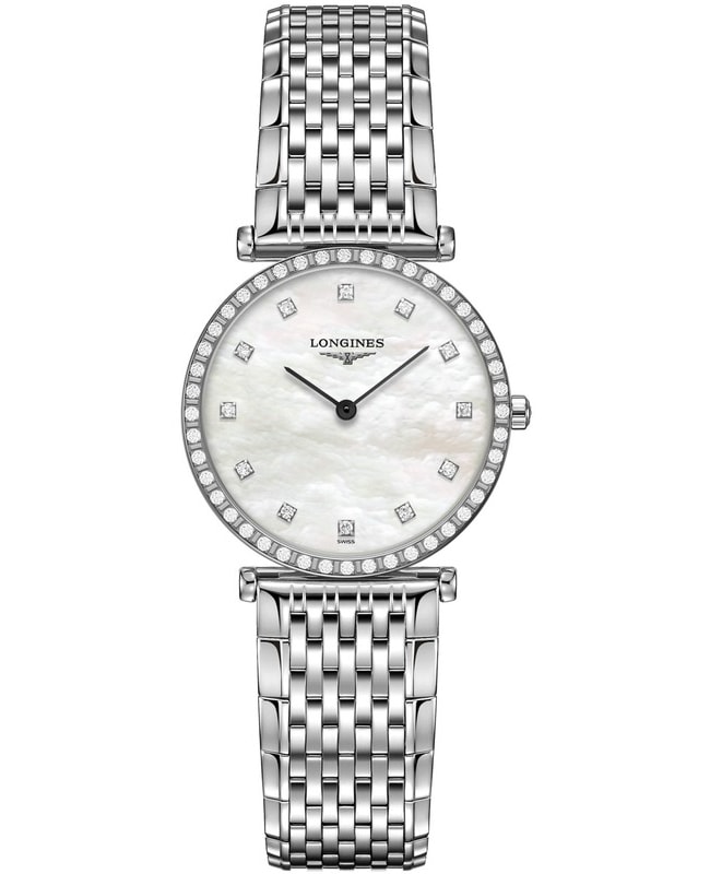 Longines La Grande Classique Quartz Mother of Pearl Dial Diamond Stainless Steel Women’s Watch