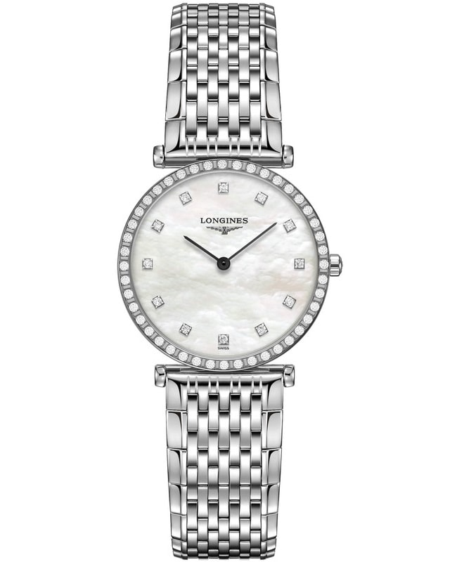Longines La Grande Classique Quartz Mother of Pearl Dial Diamond Stainless Steel Womens Watch L4523087C L4523087C 3451$