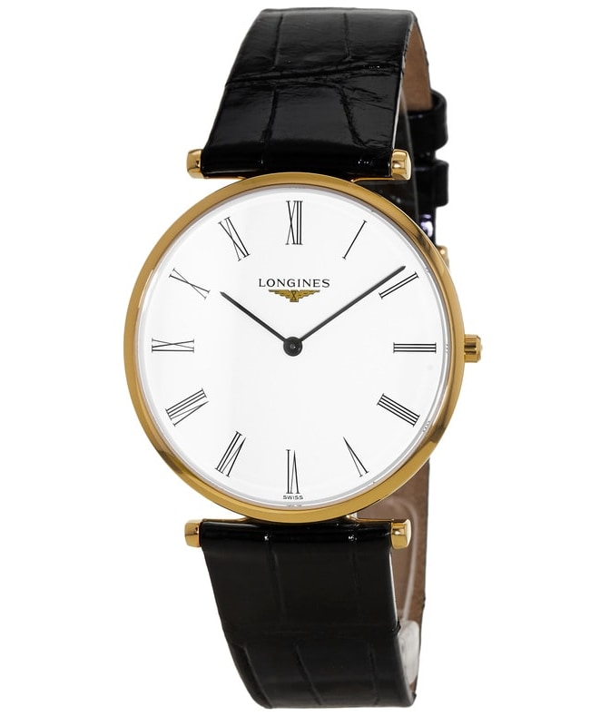 Longines La Grande Classique Quartz White Dial Leather Strap Men's Watch L4.755.2.11.B