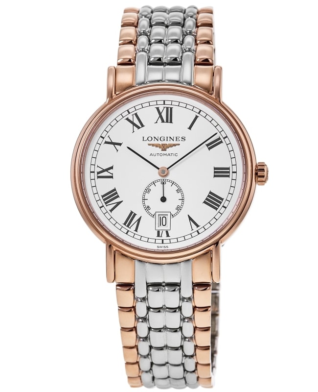 Longines Presence Automatic White Dial Two-Tone Stainless Steel Men's Watch L4.805.1.11.7