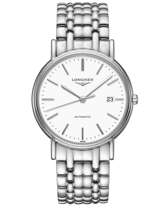 Longines Presence Automatic White Dial Stainless Steel Men's Watch L4.922.4.12.6