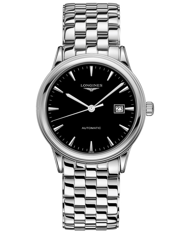 Longines Flagship Automatic Black Dial Stainless Steel Unisex Watch