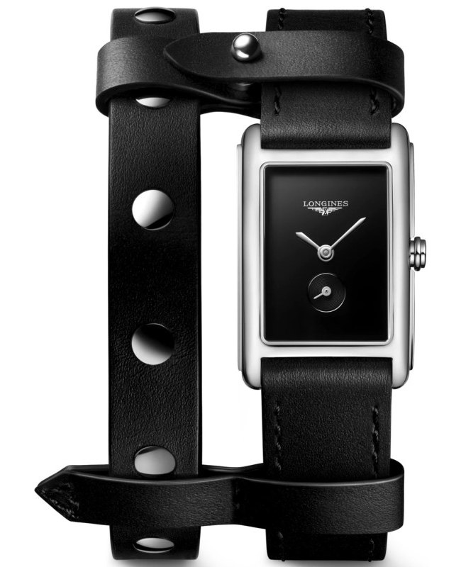 Longines DolceVita Black Dial Leather Strap Women’s Watch