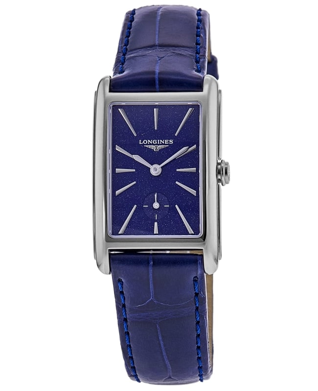Longines DolceVita Quartz Blue Dial Leather Strap Women's Watch L5.255.4.93.2