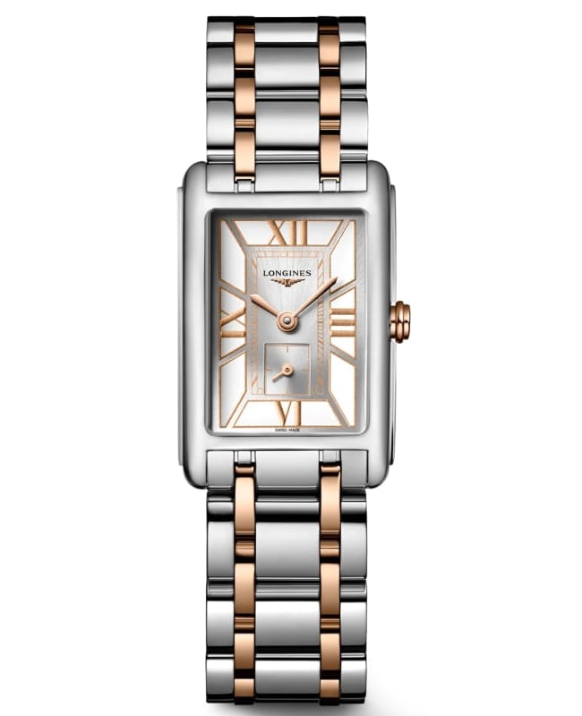 Longines DolceVita White Dial Steel and Rose Gold Women’s Watch